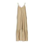 Stone Gauged Tiered Maxi Dress