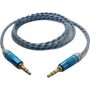 Larry& 39 S Glow In The Dark Aux Audio Cable Blue
