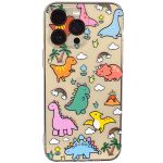 Phone Case With Little Dinosaurs And Pro Cam - Iphone 15 Pro Max - Clear