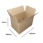 Top-loader Corrugated Shipping & Boxes Various Sizes - Stk Box Fh 530 X 356 X 345MM