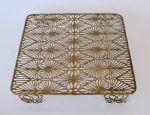 Metal Leaf Cut-out Stand 5.5 X 40 X 40CM