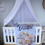 Fleece Blanket Light Blue Safari