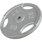 Cast Iron Tri-grip Weight Plate 20KG - Silver