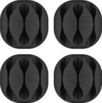 Cable Management 3 Slots 4-PIECE Set Black