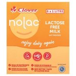 Clover Nolac Uht Lactose Free Milk 6 X 1L