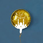 Gold Eid Mubarak Foil Balloon – Set Of 1