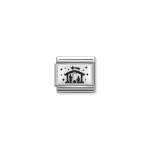 Composable Link Nativity In Sterling Silver