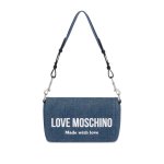 Borsa Denim Logo Shoulder Bag -blue
