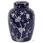 Blue And White Blossom Ginger Jar