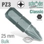 POZI.NO.3X25MM Classic Bit Bulk