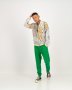 Mens Bandana Print Mesh Bomber Jacket - S