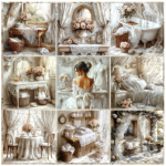 Tear Resistant Deco Print Vintage Victorian