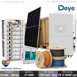 Deye 30KW Hybrid Inverter With 41 Kwh Battery Pack High-voltage Solar Kit