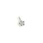 The Quinque Pendant Charm With Chalcedony In Silver