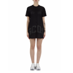 Lounge Logo Tee Dress -black