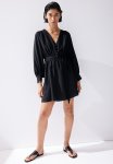 Tie-belt Dress - Black