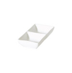 Fortis Accent - White - Rect. 2-DIVIDED Dish - 14CM 12 - NG5511-14