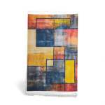1 X 1.5M Abstract Geometric Design Carpet Multicoloured