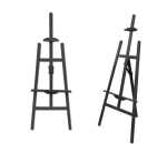 Black Wood Easel Stand: Elegant And Sturdy Display For Art And Presentations