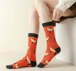 Orange Horse Socks HS8