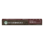 Starbucks Italian Style Roast By Nespresso Dark Roast Coffee 12 Capsules