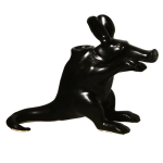Sally The Aardvark Candle Holder - Matt Black