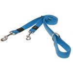 Rogz Utility Medium 16mm Snake Multi-purpose Dog Lead - Turquoise Reflective