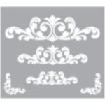 Stencil French Curls