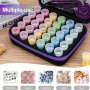 30-BOTTLE Diamond Painting Storage Case With Transparent Independent Containers Nylon Handbag For Nail Art Tools And Accessories