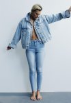 Curvy Fit Ultra High Ankle Jeggings - Light Denim Blue