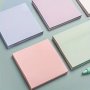 100 Sheets Morandi Five-color Integrated Square Sticky Notes Morandi Color Sticky Notes Colorful Student Stationery Message Notes Office Can Be Pasted Hand-tear Sticky Notes Auspicious Stickers