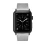 Colton James Mesh Strap For Black/space Grey 38MM Apple Watch - Silver