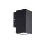 LED Wall Light Square Down GU10 R333 Matt Black