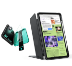 Flip Case + 2-PACK Screenguard Compatible With Ipad 11 A16 2025 -black
