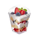 H-select Acrylic Dessert Container Dome Lid 58X75MM 1X10