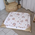 Playmat Boho Rainbow Pot Full Of Colour Rainbows Neutral