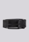 Velvet Leather Belt - Black