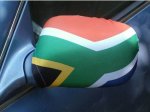 Sa Flag Mirror Cover Retail Packaged