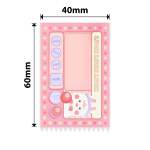 NB694 - - B1 B21 B3S B4 - 40X60MM - 115 Shaker Scratch Cards Labels