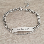 Shamira Personalized Stainless Steel Bracelet Adjustable Size: 17-21CM Ready In 3 Days
