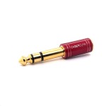 Cyberdyne CZK-1157 3.5MM Stereo Female To 6.35MM Stereo Male Adaptor Pro-gold Red