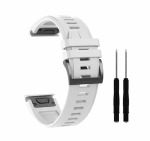 Kd Quick Fit 26MM Silicone Band Garmin Fenix 5X 6X 3 3HR – White