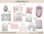Cot Duvet Bedding Elephant Boutique Set