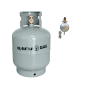 Safy 9KG Gas Cylinder + Regulator + Clamps