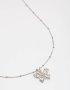 Waterproof Stainless Steel Cubic Zirconia Pear Pendant Necklace