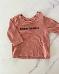Cotton On Orange Running The World Long Sleeve Top 3 6M