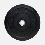 Rebel Black Rubber Bumper Weight Plates