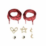 Personalization Kit With Paisley Charms -red