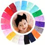 10pcs Random Color Baby Girls Bow Headbands Soft Headbands Festival Girls Hair Accessories Ideal Choice For Gifts
