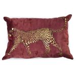Cheetah Print Scatter Cushion With Zipper Closure